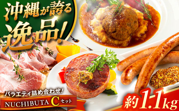 『NUCHIBUTA Cセット』 豚肉 ポークステーキ ハンバーグ ソーセージ ベーコン ハム 詰め合わせ お取り寄せ 国産 ギフト 冷凍 沖縄市 / DELICATESSEN NUCHIBUTA [BCAR005]