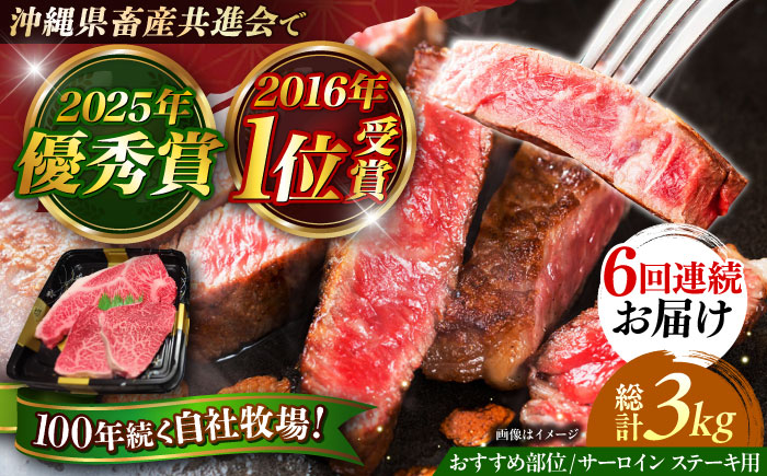 【全6回定期便】【数量限定】沖縄和牛 佐渡山牛 サーロイン＆希少部位 ステーキ肉 500g 牛肉 和牛 サーロインステーキ 焼肉 赤身 沖縄市 / 肉のサブロー [BCBC015]