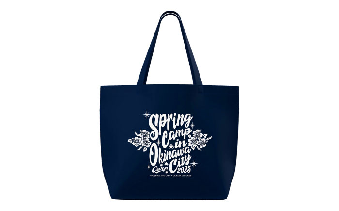 広島東洋カープ トートバッグ 2025 (ネイビー) カープ CARP コラボ ハイビスカス マイバッグ 沖縄市 10000円 / 沖縄市観光物産センター夢プラザおきなわ [BCBE009]