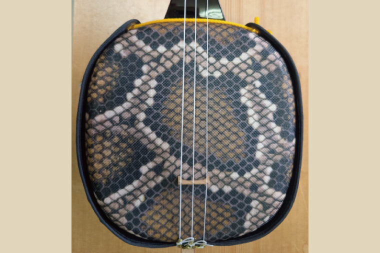 ★選べるレジンバチ★「三線工房ダイキ」南洋白木 人工張り三線セット｜三線 三線工房 沖縄 白木 セット 三線セット バチ レジンバチ 沖縄県 豊見城市(CU005)