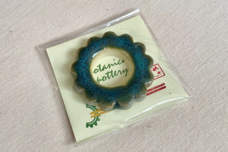 ゴーヤーの箸置き（丸）2個セット｜やちむん 箸置き 箸 はし ゴーヤー 2個 セット 沖縄 沖縄県 豊見城市 送料無料（DD001）