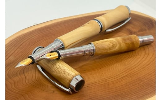 沖縄天然木の木軸万年筆｜ペン 万年筆 木 木軸 木材 木軸万年筆 特別 受注生産 職人 手作り ギフト 贈り物 文具 文房具 筆記用具 沖縄 沖縄県 豊見城市(CL003)