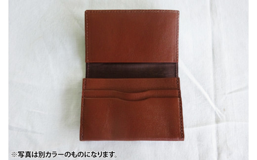 紅型名刺入れ(紺)｜名刺入れ 名刺 牛革 手染め 雑貨 染物 オリジナル 沖縄県 豊見城市(CZ014)