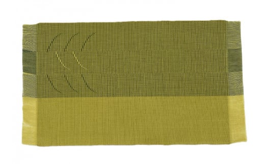 AI010　ウージ染め手織りテーブルセンターグーシ織り