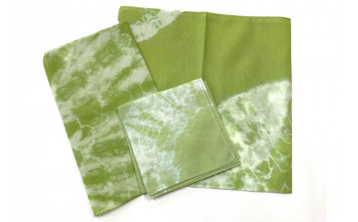 AI031-1　ウージ染めしぼりハンカチ