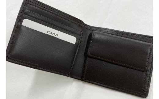 AI016　ウージ染め二つ折り財布