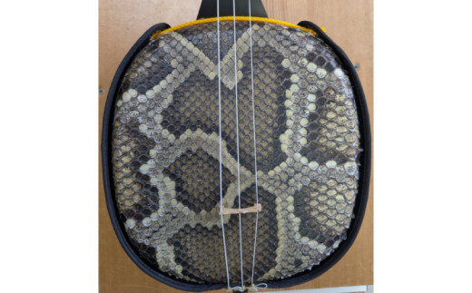 「三線工房ダイキ」チュン材黒　ツヤなし蛇皮二重張り三線セット｜三線 沖縄 楽器 音楽 日本 セット 三線工房 沖縄三線 おきなわ 送料無料 豊見城市(CU003)