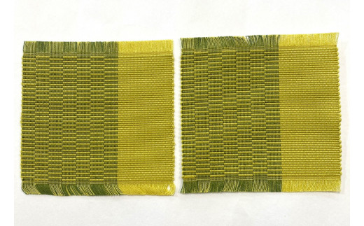 AI002　ウージ染め手織りコースター2枚セット