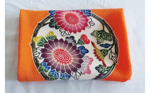 紅型小風呂敷(菊)｜風呂敷 手染め 雑貨 染物 オリジナル 沖縄県 豊見城市(CZ012)