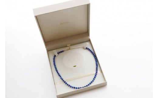 AT007　アクセサリー ネックレス ホタルガラス 5mm玉 K18