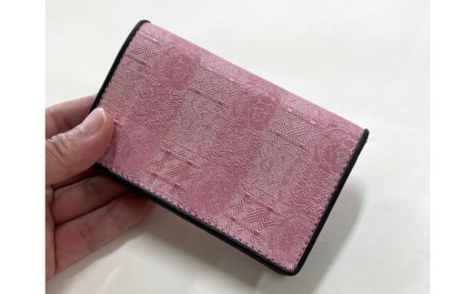 AI040　ウージ染め花穂名刺入れ