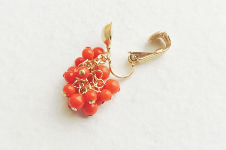 アクセサリー イヤリング ネックレス 赤珊瑚 14KGFセット｜イヤリング アクセサリー ペンダント ネックレス 赤サンゴ 赤珊瑚 14KGF セット ホワイトデー 贈り物 ギフト 沖縄 沖縄県 豊見城市(AT009)