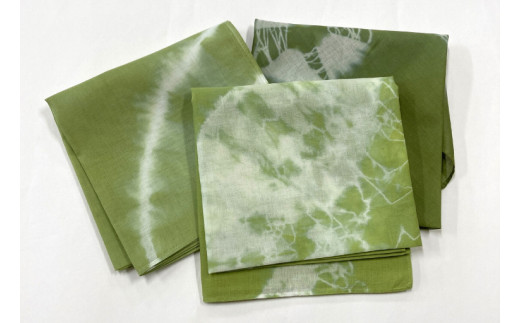 AI031-1　ウージ染めしぼりハンカチ