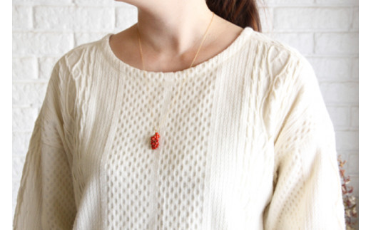 アクセサリー ピアス ネックレス 赤珊瑚 14KGFセット｜ピアス アクセサリー ペンダント ネックレス 赤サンゴ 赤珊瑚 14KGF セット ホワイトデー 贈り物 ギフト 沖縄 沖縄県 豊見城市(AT008)