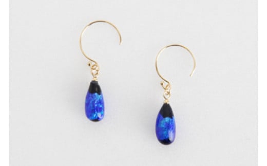 アクセサリー ピアス ラリエット しずくホタルガラス 14KGFセット｜ピアス アクセサリー ラリエット ガラス 14KGF セット ホタルガラス ホワイトデー 贈り物 ギフト 沖縄 沖縄県 豊見城市(AT006)