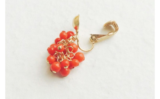 アクセサリー イヤリング ネックレス 赤珊瑚 14KGFセット｜イヤリング アクセサリー ペンダント ネックレス 赤サンゴ 赤珊瑚 14KGF セット ホワイトデー 贈り物 ギフト 沖縄 沖縄県 豊見城市(AT009)