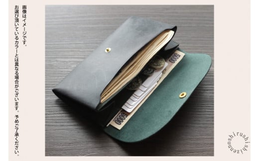 comet Long コンパクトな長財布 (ワックスアッシュブラウン) 牛革(BR014)