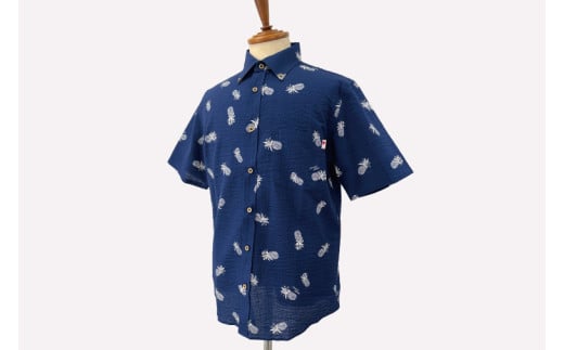 【Coconut Juice】 かりゆしウェア Clear Vision(27)【カラー：ネイビー、サイズ：M】｜かりゆし 服 衣服 沖縄 かりゆしウェア おきなわ 沖縄県 豊見城市(CB017)