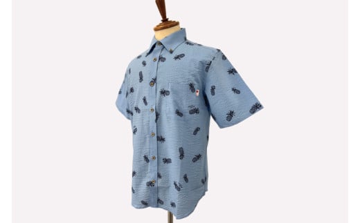 【Coconut Juice】 かりゆしウェア Clear Vision(27)【カラー：ライトブルー、サイズ：L】｜かりゆし 服 衣服 沖縄 かりゆしウェア おきなわ 沖縄県 豊見城市(CB021)