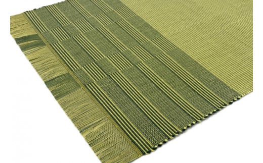 AI011　ウージ染め手織りテーブルセンターヤシラミ織り