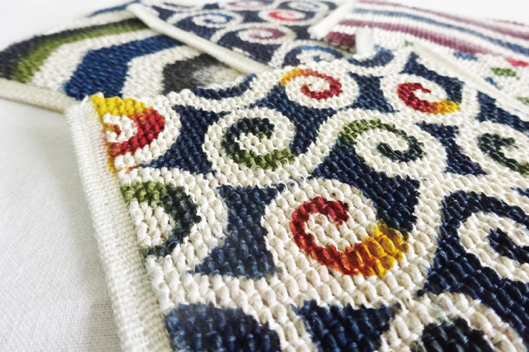 紅型コースター 5枚セット｜コースター 手染め 雑貨 染物 オリジナル おまかせ セット 沖縄県 豊見城市(CZ015)