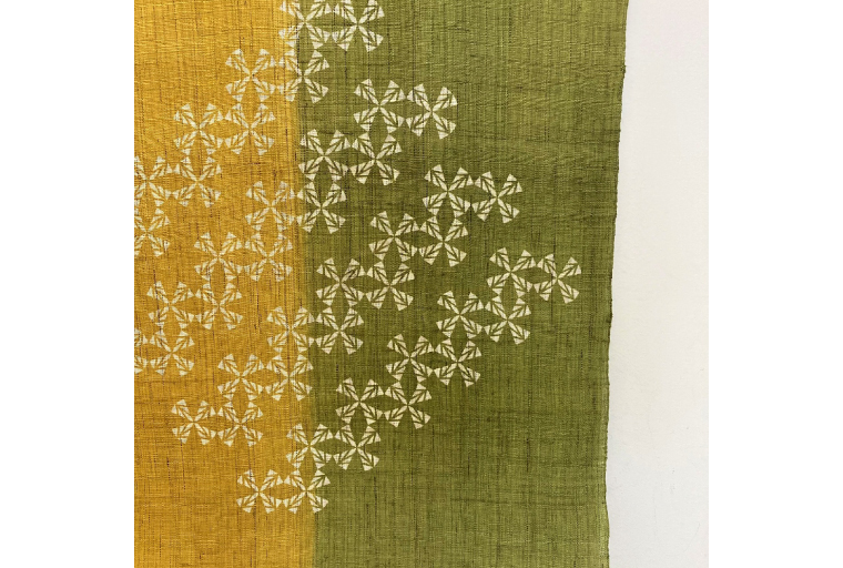 AI039　ウージ染めのれん（ウージの穂畑)