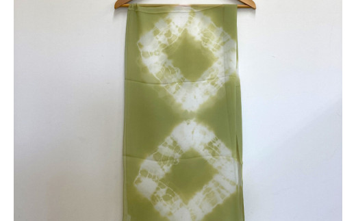 AI036　ウージ染めシルクシフォンショール