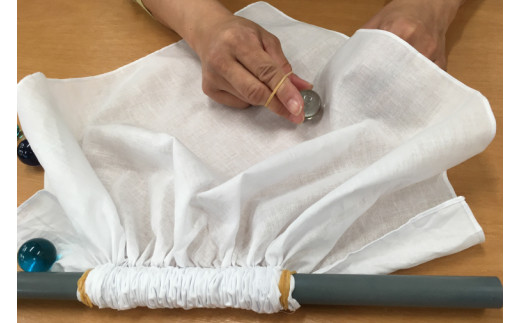 BT003　藍染体験 麻ショールまたは絹スカーフコース