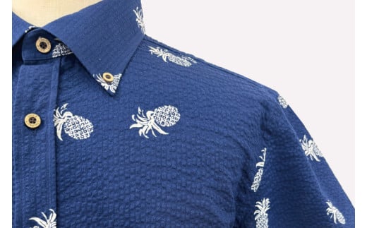 【Coconut Juice】 かりゆしウェア Clear Vision(27)【カラー：ネイビー、サイズ：M】｜かりゆし 服 衣服 沖縄 かりゆしウェア おきなわ 沖縄県 豊見城市(CB017)