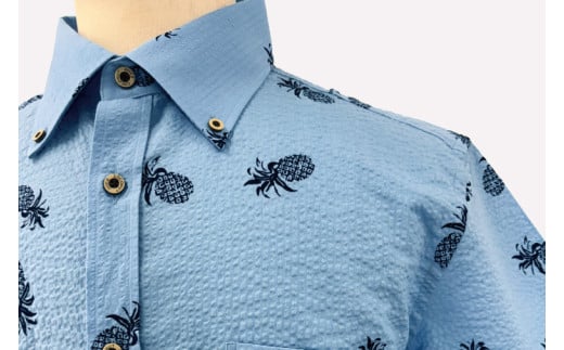 【Coconut Juice】 かりゆしウェア Clear Vision(27)【カラー：ライトブルー、サイズ：L】｜かりゆし 服 衣服 沖縄 かりゆしウェア おきなわ 沖縄県 豊見城市(CB021)