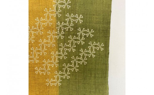 AI039　ウージ染めのれん（ウージの穂畑)