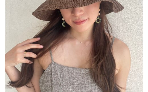 ゴーヤーのピアスorイヤリング 2連(ハーフ)｜ピアス イヤリング アクセサリー ゴーヤー セット 沖縄 沖縄県 豊見城市 送料無料(DD014)