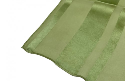 AI041　ウージ染めショールシルク100％～ストライプ～