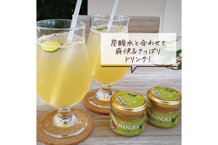 マヌカハニー＆沖縄県産シークワーサー 50g×2個｜はちみつ ハチミツ 蜂蜜 マヌカハニー シークワーサー ビタミン お土産 ギフト プレゼント お祝い 人気 沖縄 沖縄県 豊見城市(DK005)