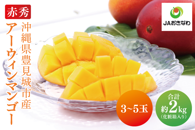 【2026年6月より順次発送】菜々色畑の赤秀アーウィンマンゴー 3～5玉(約2kg)【化粧箱】｜沖縄県 豊見城市 マンゴー アーウィンマンゴー フルーツ 果物 くだもの おきなわマンゴー ギフト 贈り物 化粧箱入り 先行予約(AE004)