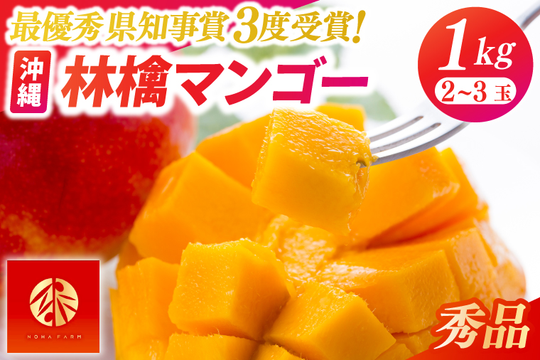 【2026年6月下旬より順次発送】★数量限定★沖縄県最優秀県知事賞に3度輝いた! ★秀品★沖縄マンゴー約1kg(2〜3玉)｜マンゴー 果物 フルーツ くだもの 先行予約 沖縄 沖縄フルーツ 秀品 数量限定 沖縄県 沖縄県産 豊見城市(BV008-1)