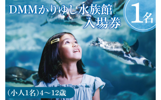 「DMMかりゆし水族館」入場券 小人1名(4～12歳)｜水族館 入場券 チケット 旅行 観光 沖縄旅行 沖縄 おきなわ 豊見城市(DG003)