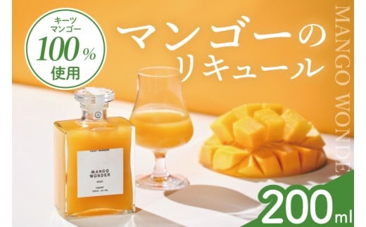 「MANGO WONDER 002」 1本｜酒 お酒 酒類 リキュール マンゴー キーツマンゴー マンゴーリキュール フルーツ 果物 くだもの 果実酒 フルーツ酒 おきなわ 沖縄 沖縄県 豊見城市(DT002)
