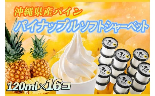 BP001-1　パインソフトシャーベット 120ml×16個 Rimo OKINAWA