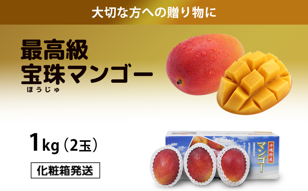 最高級マンゴー　宝珠１kg【熱帯資源植物研究所】