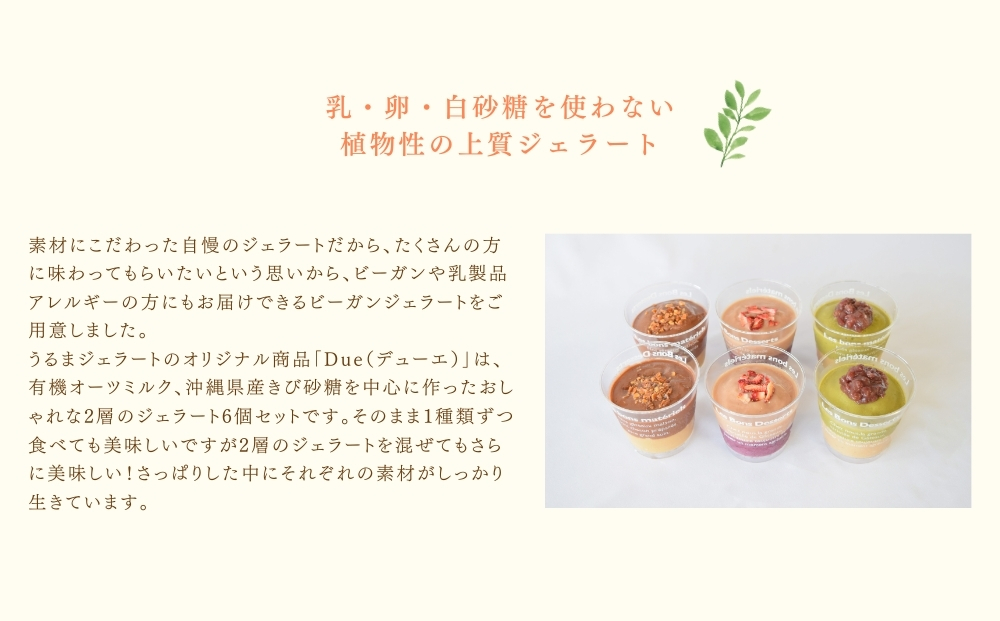 うるまジェラート　オーツDUE6個セット