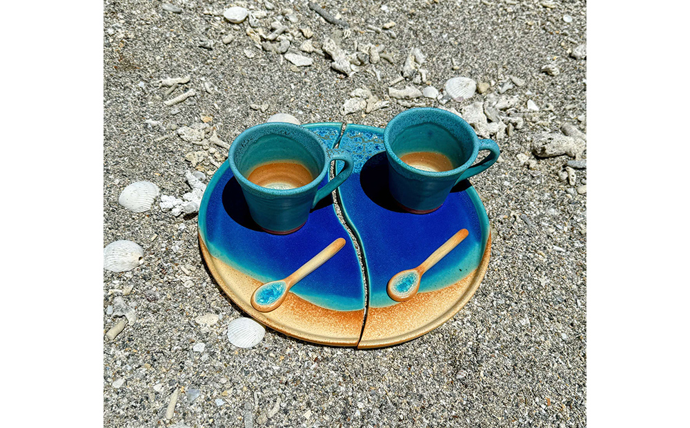 うるま陶器『カップ＆ソーサー：シンクロ率100%』