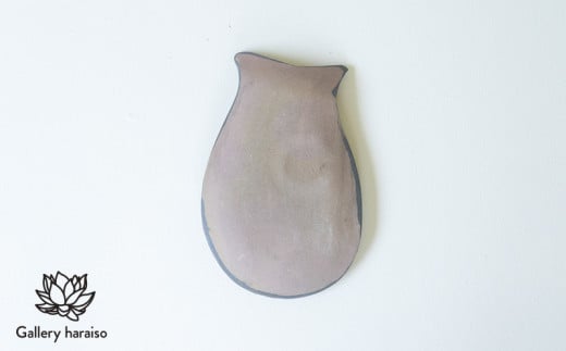 【沖縄のかわいい器】土の種のミミズク皿　ももいろ