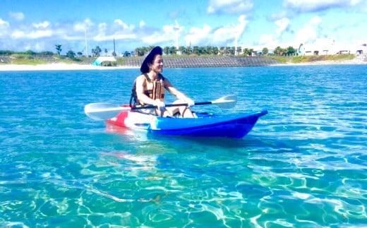 初心者、子連れ大歓迎！気軽に海中道路カヤックツアー！【1名様】