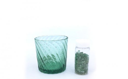 madoタンブラーS（ダイヤ柄・モール柄）2個セット　アイスグリーン