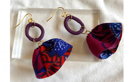 【ピアス】てぃんさぐポリマークレイピアス