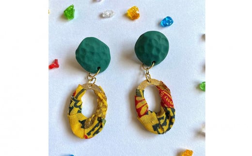 【ピアスorイヤリング】秋のはじまりポリマークレイピアス