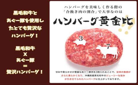 黒毛和牛とあぐー豚の贅沢ハンバーグ　4個入り