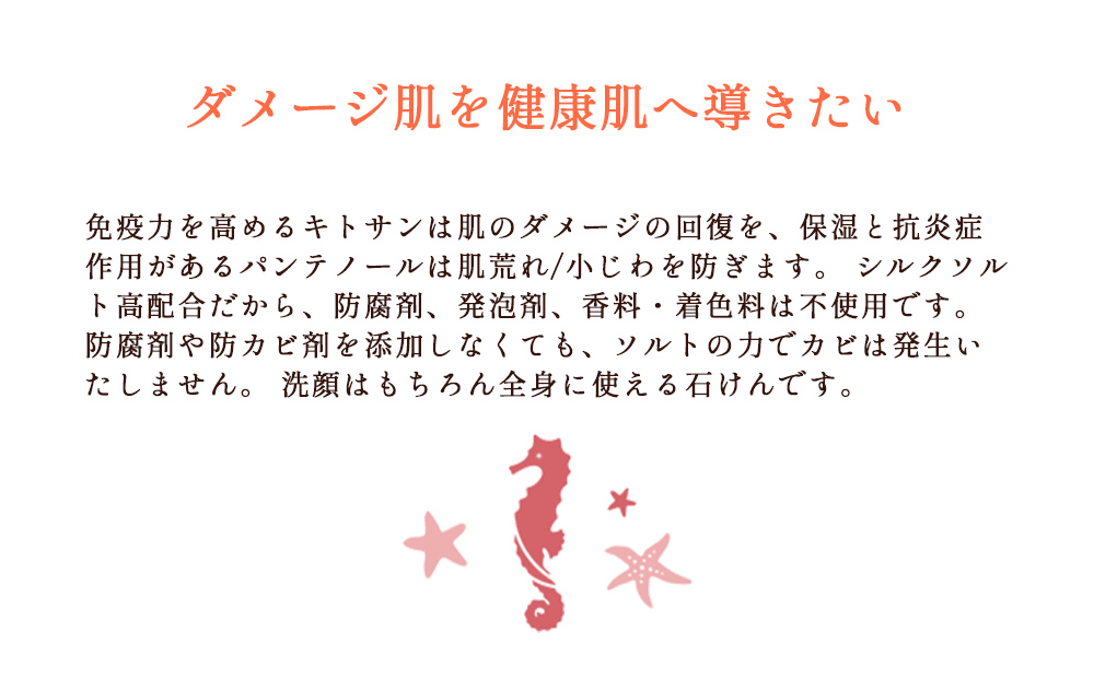 海から生まれたミネラルソープ「リュウミネ　石けん」×1個