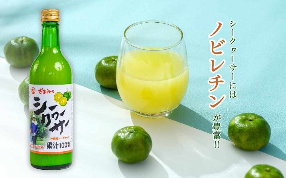 ざまみのシークヮーサー果汁100% 500ml×3本